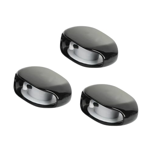 3Pcs Automatic Data Cable Management Box Automatic Retraction Winding Case for Sports Earphone Data Charging Winder - color: Black