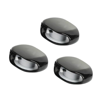 3Pcs Automatic Data Cable Management Box Automatic Retraction Winding Case for Sports Earphone Data Charging Winder - color: Black