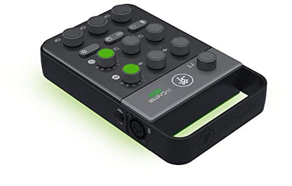Mackie M-Caster Live Portable Streaming Mixer, Ultra-Compact, USB Connectivity, Customizable RGB Lighting, Connects to Smartphone (Black - 2053280-00) Bundle with 1-YR CPS Enhanced Protection Pack
