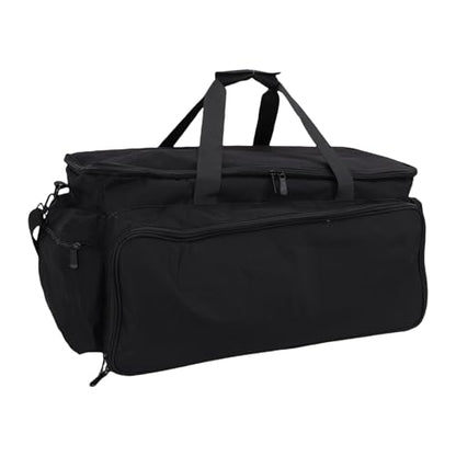 Bewinner Large Capacity DJ Bag with 6 Detachable Dividers, EVA DJ Cable Bag Scratch Proof Organizer for Mixer, Turntable, Microphone, Laptop, Headphone - Heavy Duty Gig with