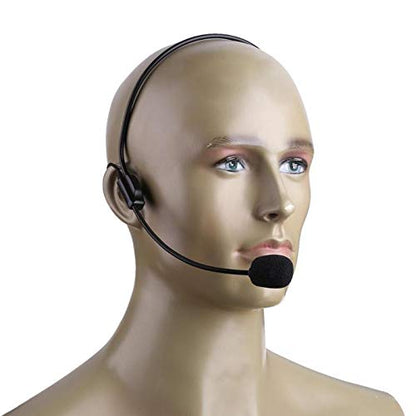 Set of 2 Headset Microphone, Flexible Wired Boom for Voice Amplifier,Teachers, Speakers, Coaches, Presentations, Seniors and More