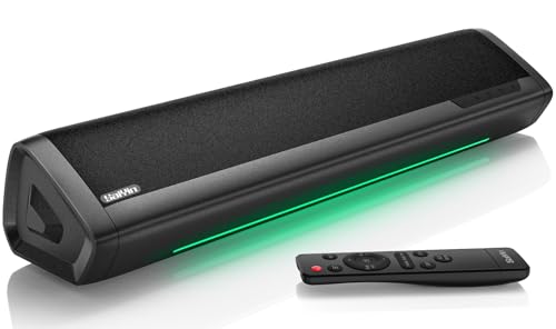 Saiyin Sound Bar for Smart TV, 17 Inch Soundbar TV Speakers with Volume Indicator for TV PC Projector.