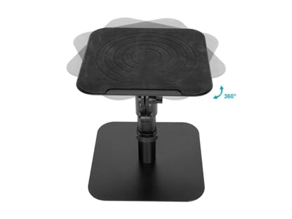 Monoprice Desktop Freestanding Speaker Stands Pair Adjustable with Cable Management, for Medium/Large Bookshelf Studio Monitor Speakers