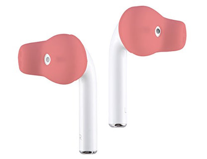 Purest Earbuds Covers Anti-Slip Sport Covers Compatible with Apple EarPods and AirPods (Pale Red) - color: Pale Red