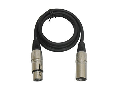 Audio2000'S ADC2037 XLR Male to XLR Female Balanced Microphone/Audio/Recording Cable (Length: 3 Feet) - style: SINGLE