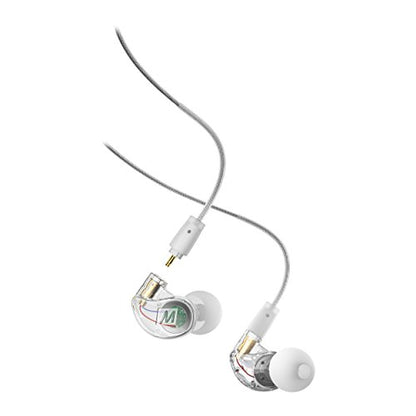 MEE audio M6 PRO 2nd Generation Universal-Fit Noise-Isolating Musicians’ in-Ear Monitors with Detachable Cables (Clear) - color: Clear, style: In-Ear Monitors