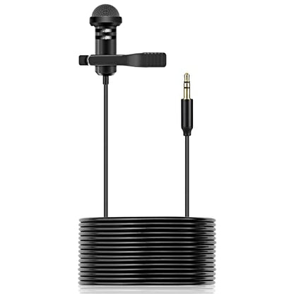 Lavalier Mic for GoPro HERO13 12 11 Black & Mission 1 Pro Action Cams, 10ft - size: 10 Feet