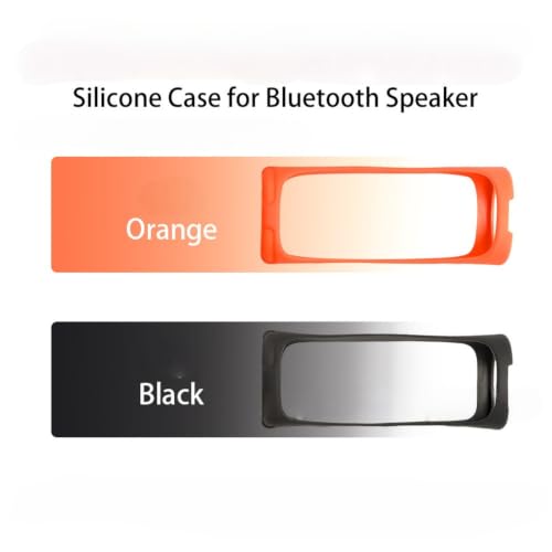 Silicone Case Compatible with Xiaomi Bluetooth Speaker C, Shockproof Protective Sleeve with Charging Port Cutout - color: orange