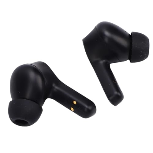 Pomya Bluetooth 5.3 Gaming Earphones 2.4GHz | Low Latency Wireless Earbuds for 2 PC Tablet Phone with ENC Mic Black (Black) - color: Black