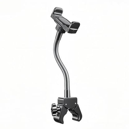 KBC1417 Phone Holder for Mic Stand, 9-Inch Gooseneck, Super Clamp | Mic Stand Phone Mount, Music Stand Phone Holder, Super Clamp Mount, 9-Inch Gooseneck, 0.47-1.8 Inch Pole Clamp - size: 9" with Clamp