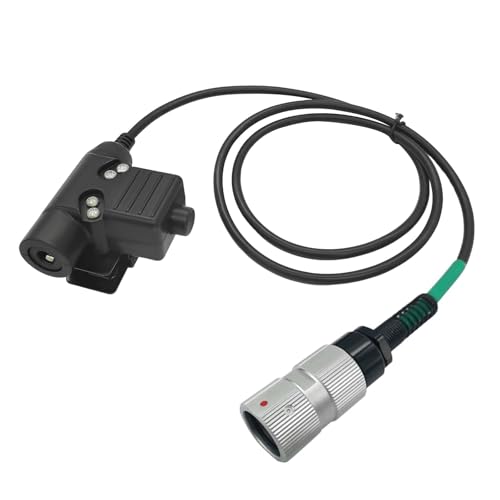 TP120 6 Pin Military U94 PTT, Push To Talk System Compatible with Baofeng Harris Falcon III TCA L3harris PRC148 PRC152 AN/PRC-152A PRC-163 Two Way Radio