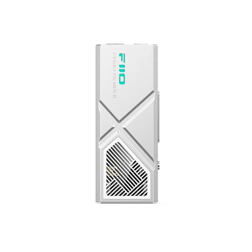 FiiO/JadeAudio KA13 Portable DAC Dongle, USB-C Adapter, 3.5mm and 4.4mm Outputs Compatible with Android/iOS System/PC/Music Players, PCM 384kHz/32bit | DSD256 550mW high Power (Silver) - color: Silver