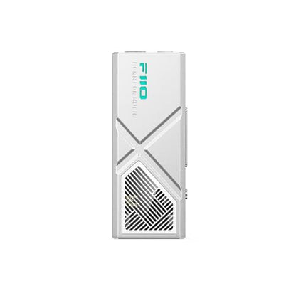 FiiO/JadeAudio KA13 Portable DAC Dongle, USB-C Adapter, 3.5mm and 4.4mm Outputs Compatible with Android/iOS System/PC/Music Players, PCM 384kHz/32bit | DSD256 550mW high Power (Silver) - color: Silver