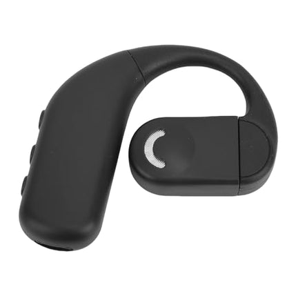 Zopsc Wireless Earpiece, Bluetooth Single Ear Hook Headset, Noise Canceling Mic, Digital Display Hands Free Earpiece for Driving Office, Black - color: Black