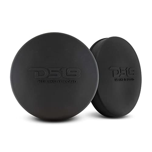 DS18 Hydro CS-6/BK 6.5" Silicone Marine Speaker Cover - Water, Dust and UV Rays Protection - Compatible with Tower Speakers - Great Durability - Special Edition (Pair) - color: Black, size: 6.5"