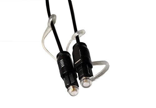 easyday 5ft 10ft 16ft 65ft 5/10/16/65 Feet Thin Optical Toslink Digital SPDIF Optic Audio Cable (20 Meter / 65ft OD2.0) - size: 20 Meter / 65ft OD2.0