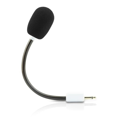 LEFXMOPHY White Blackshark V2 Mic Replacement for Razer BlackShark V2 and V2 Pro Wireless Gaming Headset 3.5mm Detachable Game Boom Microphone(Not for 2023 Version) - color: White Standard 1-Pack