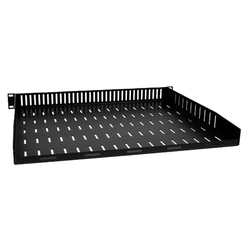 Hidden Audio/Video Rack Shelf with Vents, 1U