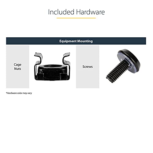 StarTech.com 2-Post 12U Heavy-Duty Wall-Mount Network Rack, 19" Open Frame Server Rack, 12" Deep, Wall Mount Data Rack for IT / AV / Patch Panel / Computer Equipment (RK12WALLO) - size: 12U
