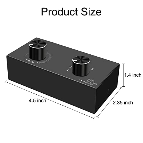6-Channel RCA Audio Switcher 6 Input-1Output Audio Selector Passive Stereo Selector Box Compatible Home Theater, HDTV, Amplifiers, Hi-Fi Systems, Speakers etc. - style: 6-Channel RCA Audio Switcher