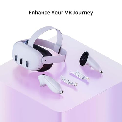 NexiGo Charging Dock for Oculus Quest 3 and 2 with LED Light [On/Off], [Support Elite Strap with Battery], Headset Display Holder and Controller Mount, 2 Rechargeable Batteries