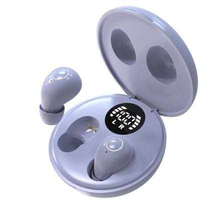 Mini Invisible Earbuds for Work and Sleep - Best Small Earbuds for Small Ear Canals - color: lavender