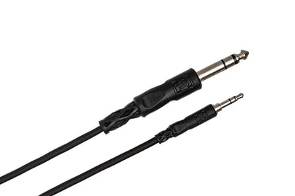 Hosa CMS-103 3.5 mm TRS to 1/4 Inch TRS Stereo Interconnect Cable, 3 Feet - size: 1 Count (Pack of 1)