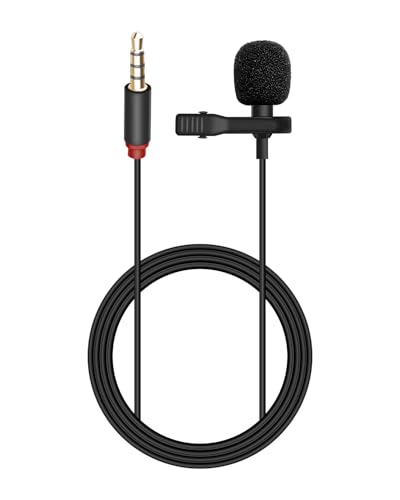 3.5mm AUX Lavalier Lapel Microphone,3.5MM 4 Pole TRRS Male Wired Lavalier Microphone for Camera D/JI Mic,Voice Amplifier,Teachers,Speakers,Laptop(4.9FT/1.5M) - style: 4 Section
