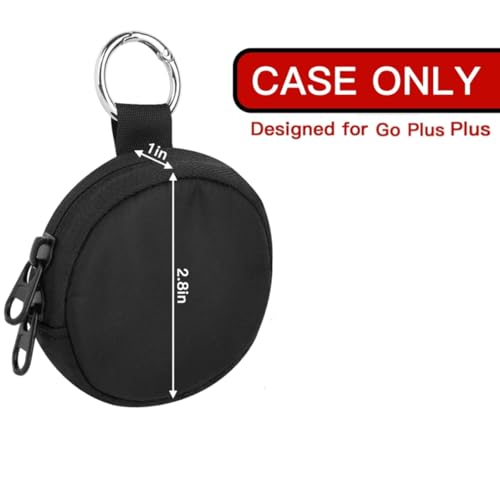 CaSZLUTION Carrying Case Compatible with GO Plus + 2023 | Portable Protective Case with Key Ring & Neck Strap, Nylon Storage Pouch, for GO Plus Plus, Case Only, Black - color: Black