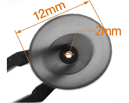 Hearing Aid Ear Domes Cleaning Tools Hearing Aid Close Domes for Resound Sure Fit Style RIC RITE and Open Fit BTE Hearing Amplifier with Brush Cleaner（L Size 8PCS) - size: L