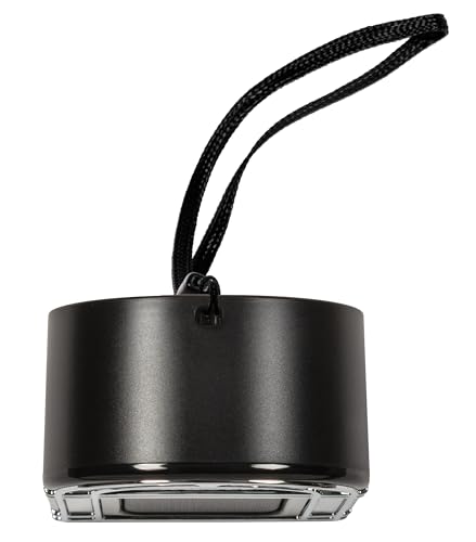 Crosley CR3046A-BK Mini Jukebox Portable Bluetooth Speaker, Black | Bluetooth In, 5 Color-Changing Light Modes, LED Lights Sync with Music, Rechargeable Lithium-Ion Battery - color: Black