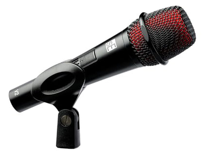 SE Electronics V2 SWITCH XLR Bundle: Dynamic Handheld Vocal Microphone with On/Off Switch, Supercardioid Capsule, WS07 External Windscreen for V Series Mics, Live Performance Speech, 2-items