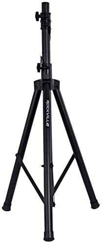 Rockville Tripod DJ PA Speaker Stand. Adjustable Height - Black
