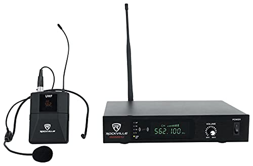 Rockville RWM61U UHF Headset & Guitar Wireless Microphone System