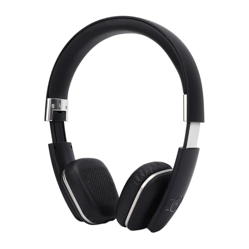 Wireless Headphones, Foldable Lightweight Comfortable Noise Cancelling Headphones, Over Ear with Dual Device Connectivity for Home Office and Mobile Use (Black) - color: Black