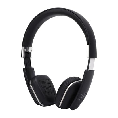 Wireless Headphones, Foldable Lightweight Comfortable Noise Cancelling Headphones, Over Ear with Dual Device Connectivity for Home Office and Mobile Use (Black) - color: Black