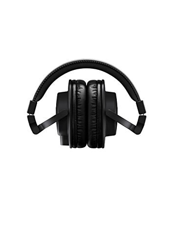 Yamaha HPH-MT5 스튜디오 헤드폰 - 3m 케이블 및 6.3mm 표준 스테레오 어댑터 플러그가 있는 접이식 모니터 헤드폰, 블랙