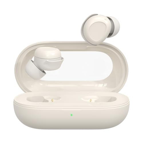 Sleep Earbuds, Sleep Headphones for Side Sleepers, Mini Bluetooth 5.4 Wireless Earbuds, Ultra-Soft Silicone Invisible Earphones for Sleeping, Noise Cancelling Earbuds with Long Battery Life (White)