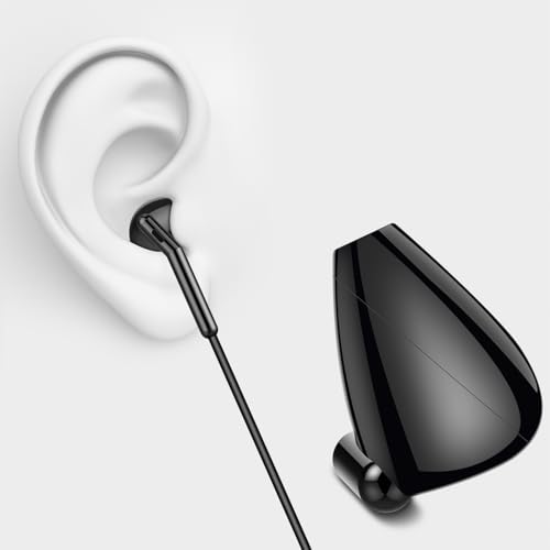 Earbuds Wired with Microphone Noise Cancelling Stereo Bass In-Ear Earphones | Installable Ear Hooks,Clear Calling,Comfortable Fit Wired Headphones Heavy Bass,ENC Noise Reduction Phone Call