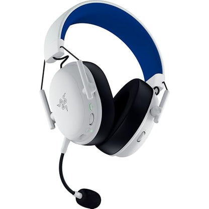 Razer BlackShark V3 X HyperSpeed Wireless PS5 Gaming Headset, White | 50mm Drivers, Cardioid Mic, 2.4 GHz, Bluetooth, Works with PC, Mac, Nintendo Switch, Smartphone, 70 Hr Battery - color: White, style: PS5
