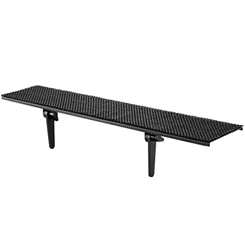 No Drill TV Top Shelf 24 inch Wide Monitor Top Mounting Bracket Platform Holds Speaker, AV Receiver, Media Box, Game Console and More - size: 24 inch