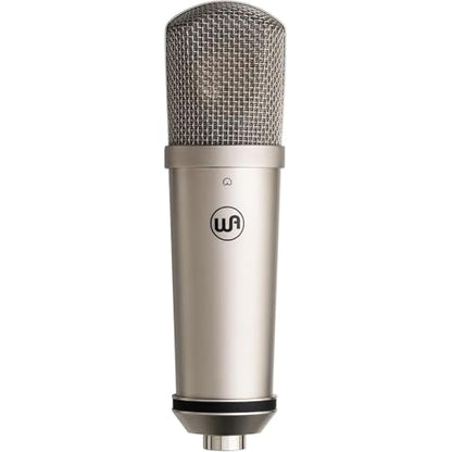 Warm Audio WA-87jr SE Large-Diaphragm Cardioid Condenser Microphone (Nickel) Bundle XLR-P20T Pro 20 ft XLR Microphone Cable, Pop Filter