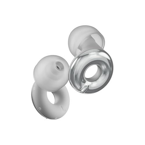 Loop Switch 2 Adjustable Ear Plugs - 3 Modes for Ultimate Control | 20-26dB SNR noise reduction. Flexible fit. For focus, travel, socializing, festivals & more - color: Silver