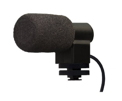 Stereo Microphone with Windscreen (Shotgun) for Panasonic HC-VX981K