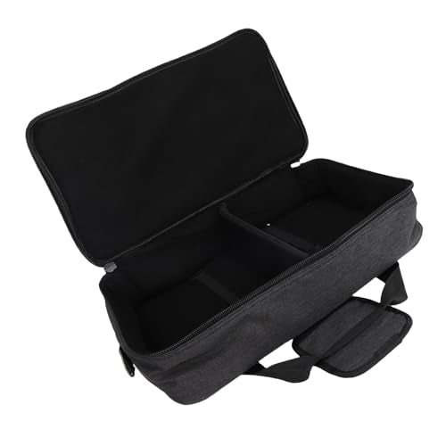 Effects Pedal Carrying Bag, 10mm Padding Multi Pockets Guitar Effects Pedal Case with Adjustable Strap and Water Proof Fabric, for Line 6 (M) - size: M