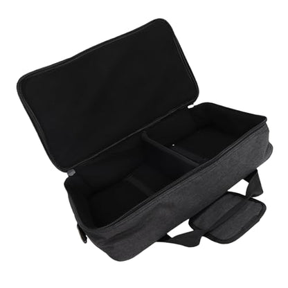Effects Pedal Carrying Bag, 10mm Padding Multi Pockets Guitar Effects Pedal Case with Adjustable Strap and Water Proof Fabric, for Line 6 (M) - size: M