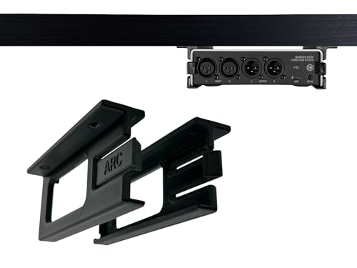 Desk Mount Kit for IK Multimedia ARC Studio - Under Desk Mount Brackets with Reversible Clips - Secure Mounting Accessories