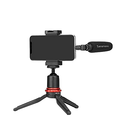 Saramonic SmartMic5 Di | Unidirectional Micro-Shotgun Microphone with Lightning for Apple iPhones and iPads for Videos, Vlogging, Live Streaming, Social Media Updates and More | Lightning connector with unidirectional pattern and shock mount for vlogging,