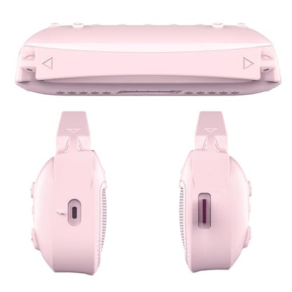 JCHPINE Silicone Cover and Carrying Case for Bose SoundLink Flex Speaker | Protective Cases with Handle and Shoulder Strap, Soft Silicone Cover and Hard Travel Case (Pink) - color: Pink Case