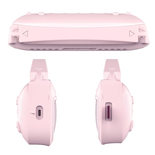 JCHPINE Silicone Cover Case for Bose SoundLink Flex Speaker 2nd Gen | Accessories Compatible with Bose SoundLink Flex 2, Protective Case with Shoulder Strap (Pink) - color: Petal Pink